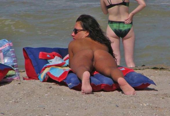 15P Teen Russian nudists rub down each other's bodies