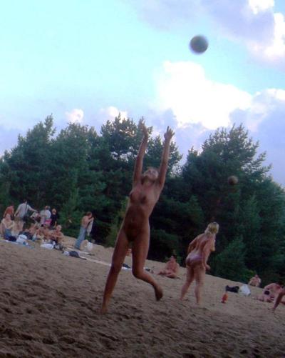 15P Having fun is easy at the beach for two nude teens