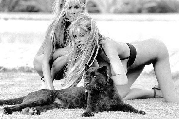 10P Big tits Playboy models in lesbian sex action
