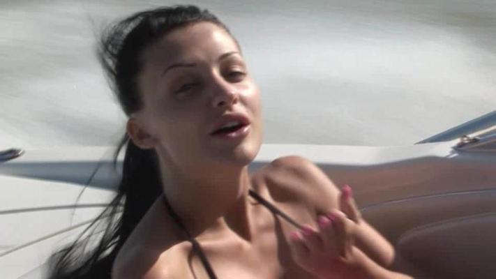 15P Curvy hottie Aletta Ocean gets naked on a boat