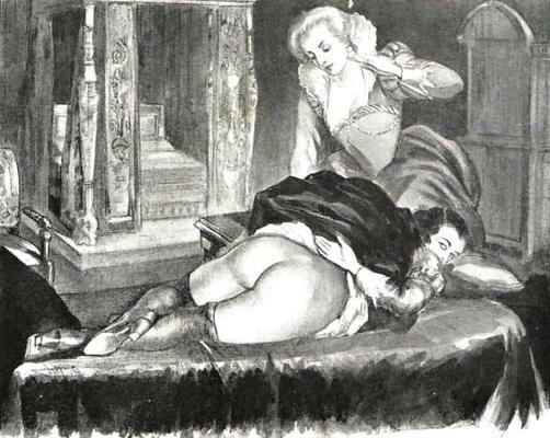 25P Thematic Drawn Porn Art 5 - Spanking (1)
