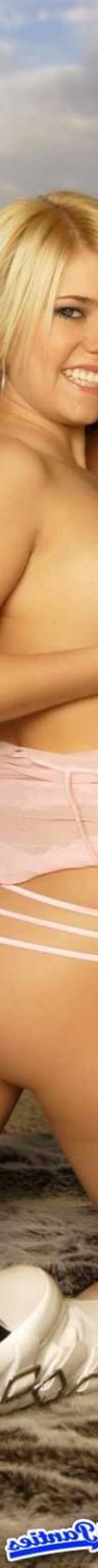 18P Lucy pink satin thong panties outside