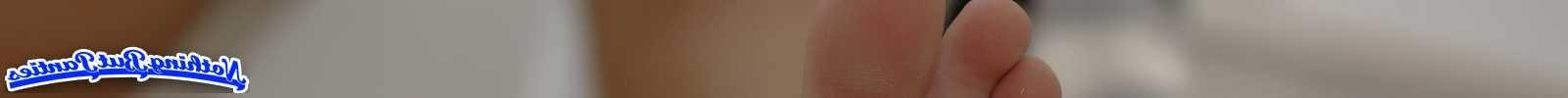 18P Ashlee yellow cotton panties and some striped socks in the bathroom
