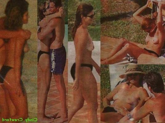 15P supermodel Cindy Crawford topless pics from early in her career