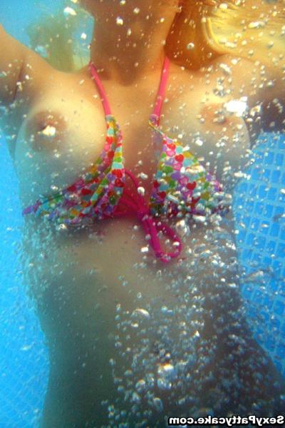 16P Big boob blonde teen Patty flashing underwater
