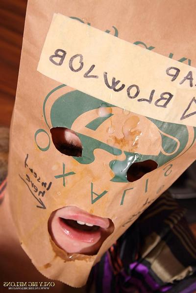 15P Bag head forced to suck and juggs fuck a big cock