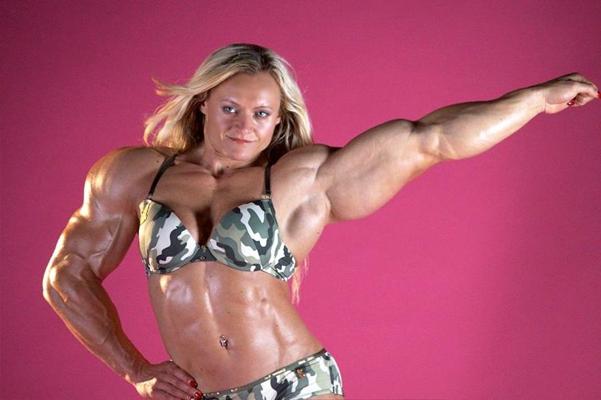 12P Massive muscular blonde Goddess ripped strong body