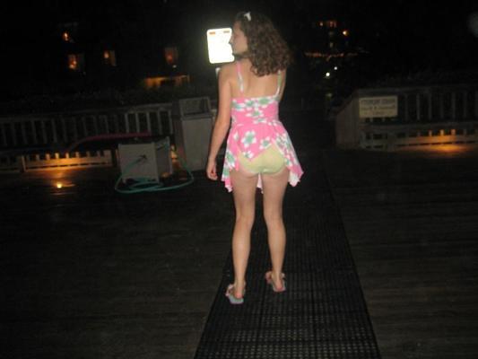 12P Salacious bimbos showing off pussies in hot upskirt photos