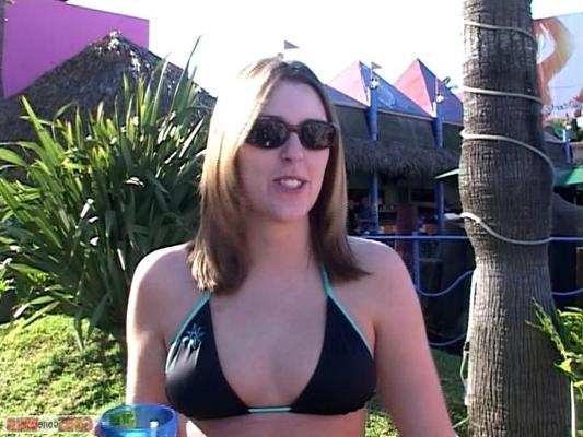 10P Interviewing young bikini babes for the video