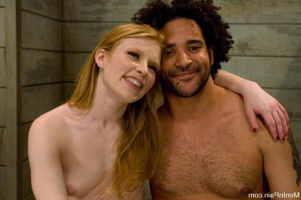 15P Hot Redhead Dominatrix fucks slave boy's ass