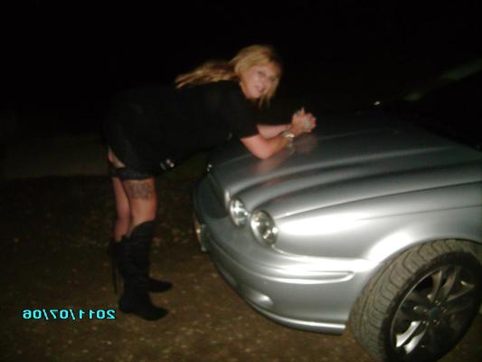 7P Over the bonnet of a Jag