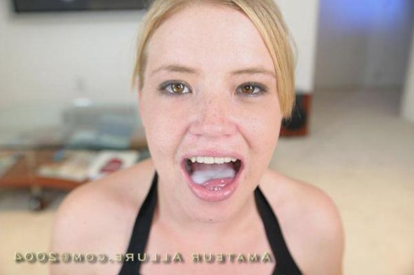 15P Charming teen works tongue on cock