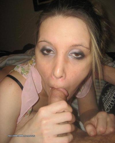 15P Horny amateur chick licking and sucking on a stiff dick