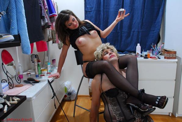 20P Jovem amante inventa os tormentos mais distorcidos para o velho crossdresser