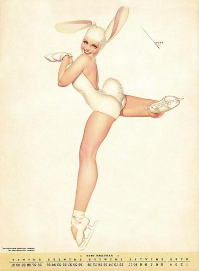 13P Erotic Calendar 7 - Petty pin-ups 1947