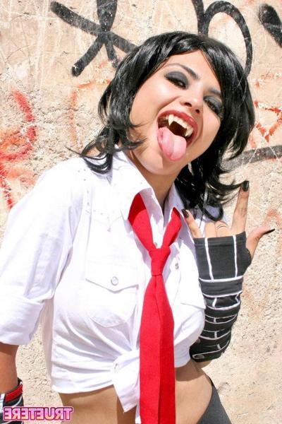 16P Naughty teen schoolgirl vampire