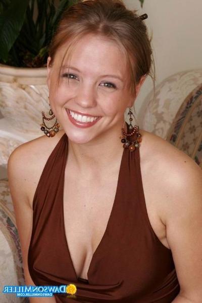 16P cute brunette teen posing on the couch