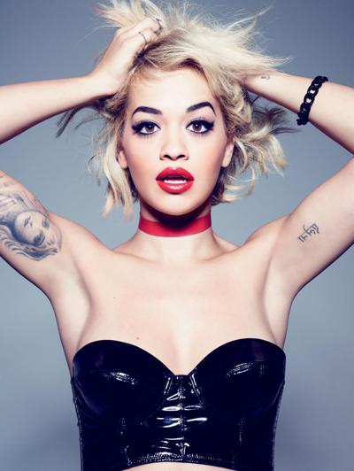 16P Rita Ora showing off her big bare boobs and ass