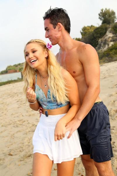 16P Olivia Holt looks hot in belly top and mini skirt for her bday