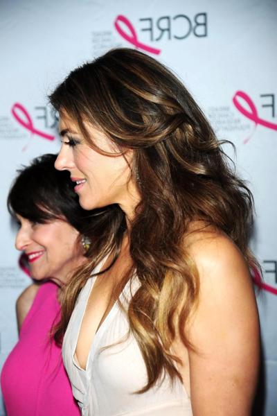 16P Elizabeth Hurley showing huge cleavage at the Breast Cancer Research Foundations