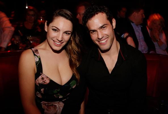 16P Kelly Brook showing huge cleavage at the Crazy Horse in Paris