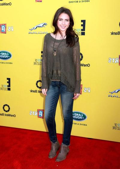 16P Ryan Newman see through to bra at PS ARTS Express Yourself 2014 in Santa Monica