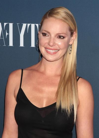 16P Katherine Heigl see through to bra at NBC Universal Vanity Fair Party in LA