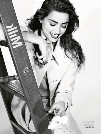 16P Amber Heard looking very hot in Jalouse Magazine photoshoot