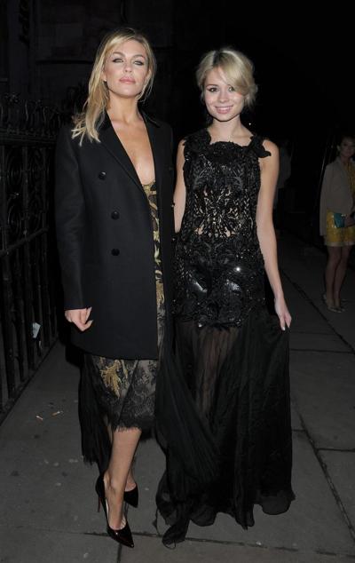 16P Abigail Clancy nipple slip at the Julien Macdonald's Show during London Fashion 