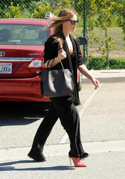 16P Ali Larter see through to bra and thong out in West Hollywood