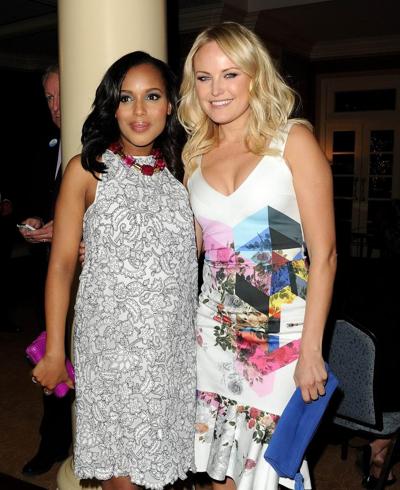 16P Malin Akerman showing cleavage at the 2014 winter TCA party