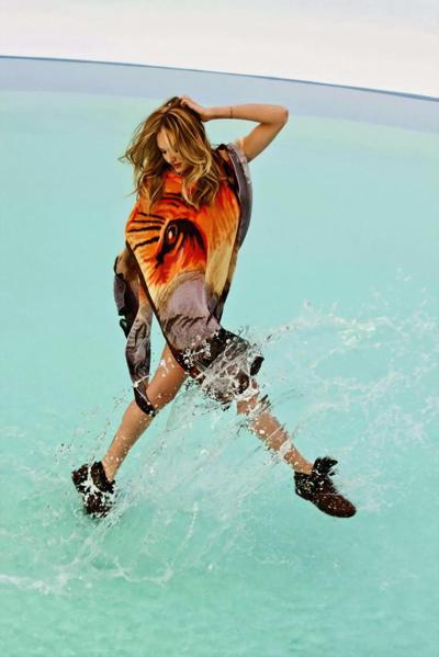 16P Candice Swanepoel showing off her perfect bikini body for Agua Bendita Collectio