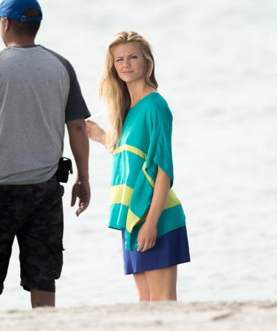 16P Brooklyn Decker showing off her hot body at a swimwear photoshoot in Miami Beach