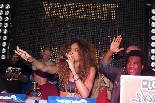 16P Ciara stunning in a tiny leather tube top for her new album launch party at Fina