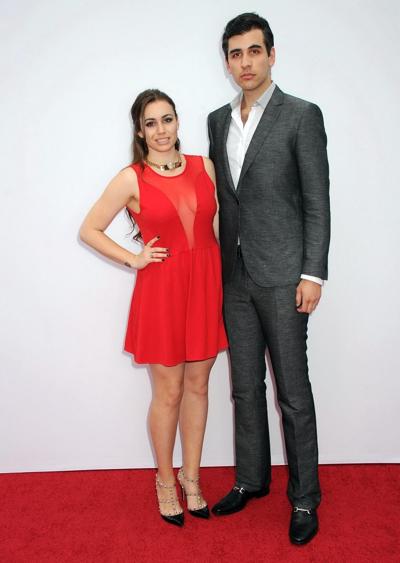 16P Busty Sophie Simmons showing pokies  cleavage at the 'RED 2' premiere in LA