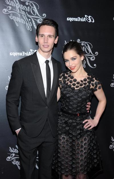 16P Emilia Clarke looks very hot wearing a partially see through dress at the 'Break