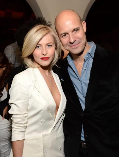 10P Julianne Hough braless showing huge cleavage at GQ Men of The Year party in LA