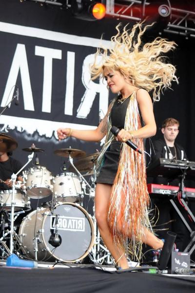 10P Rita Ora upskirt while performing at 'T in the Park