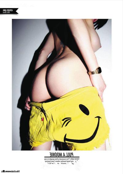 16P Busty Vikki Blows topless in wicked Front Magazine 2012 calendar