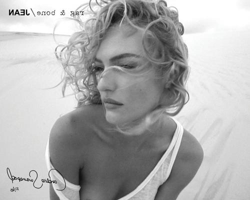 16P Candice Swanepoel topless but hiding her boobs for Rag  Bone Fall/Winter 2011 ph