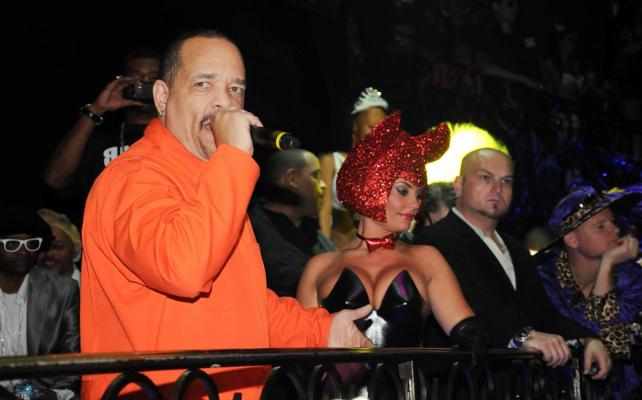 16P Nicole Austin wearing skimpy costume for Halloween Player's Ball at LAX nightclu