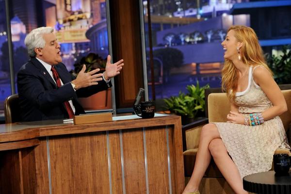 16P Blake Lively looks very sexy guesting on Jey Leno show