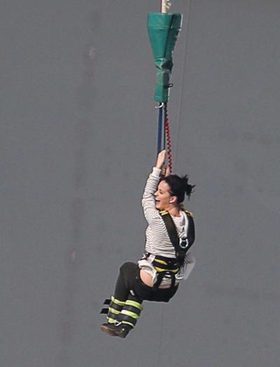 16P Katy Perry showing off huge cleavage on stage in Auckland