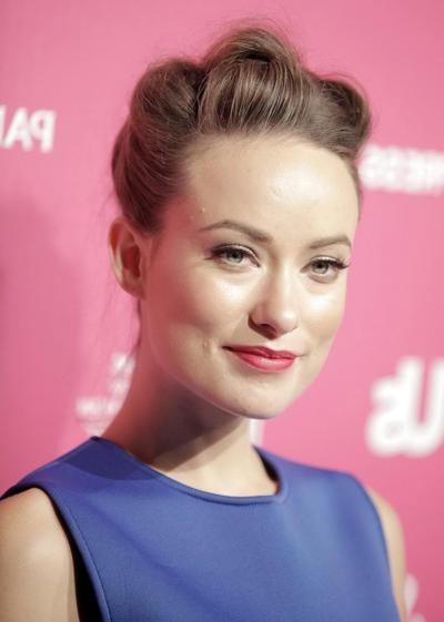16P Olivia Wilde showing off her boobs in see-through top for Details Magazine - Dec