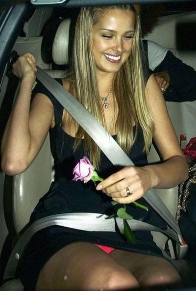 10P Petra Nemcova upskirt in car and partying in nightclub
