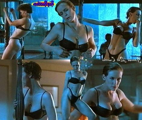 15P La actriz marimacha Jamie Lee Curtis desnuda y transparente en lencería