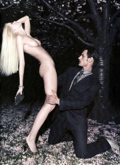 16P Caroline Winberg exposing her nice tits and posing nude for some magazine
