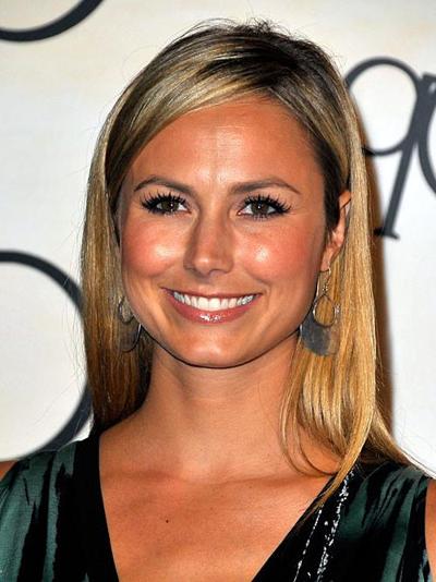10P Stacy Keibler posing very sexy in topless and in fuck me boots in some photoshot