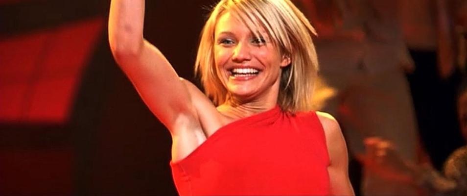 16P Cameron Diaz looking very sexy in bikini on boat and dancing in panties in movie