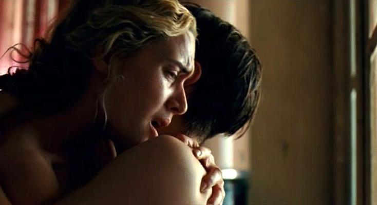 10P Kate Winslet showing her nice big tits in some nude movie caps